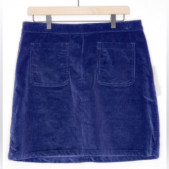 Modcloth Dresses & Skirts - Modcloth Navy Corduroy Mini Skirt with Front Pockets
